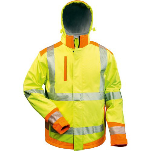 Warnjacke Rickmer, Softshell,2XL,gelb/orange