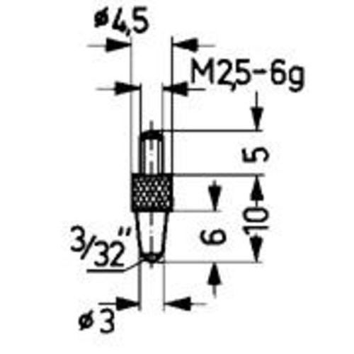 Messeinsatz Stahl Typ 21/ 3,0mm KÄFER