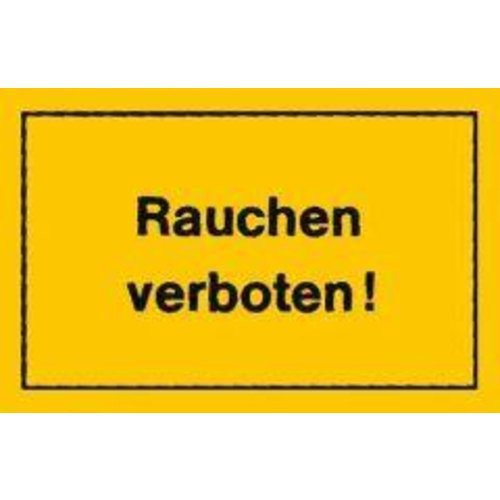 Verbotsschild 250x150mm Rauchen verboten