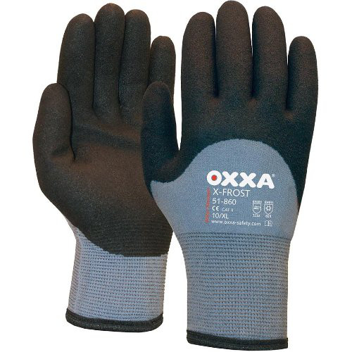 Handschuh Oxxa X-Frost, Gr. 10, grau/schwarz