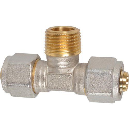 T-Übergst Klemmf MSVR 16mmx1/2"AGx16mm