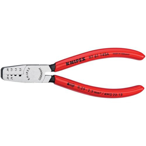 Aderendhülsenzange mit Kunststoffgriffen mm 0,25-2,5qmm KNIPEX