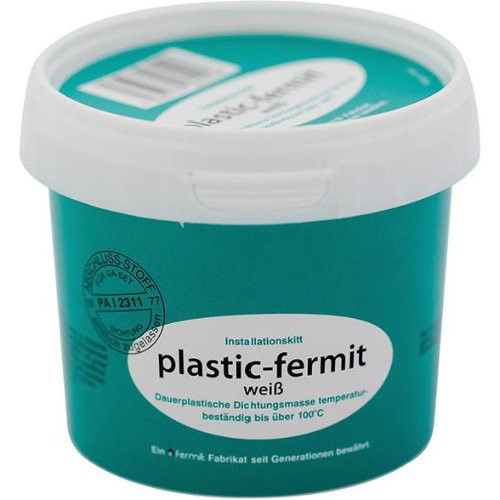 Dichtungsmasse plastik- fermit, weiß, 1/2 kg-Dose