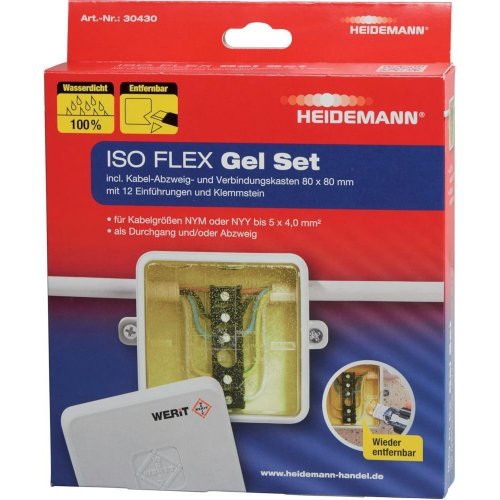 ISO FLEX Gel Set für NYY/NYM-Kabel bis 5x4
