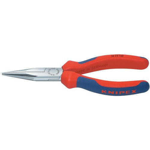 Langbeckzange Form2 verchromt mit Mehrkomponenten-Griffen 140mm KNIPEX