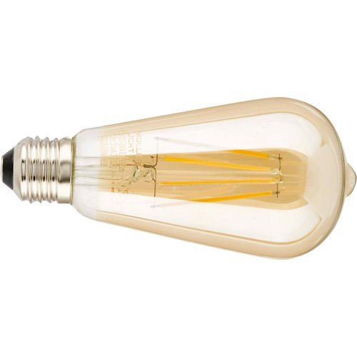 LED ST64 6,5W E27 DIM gold