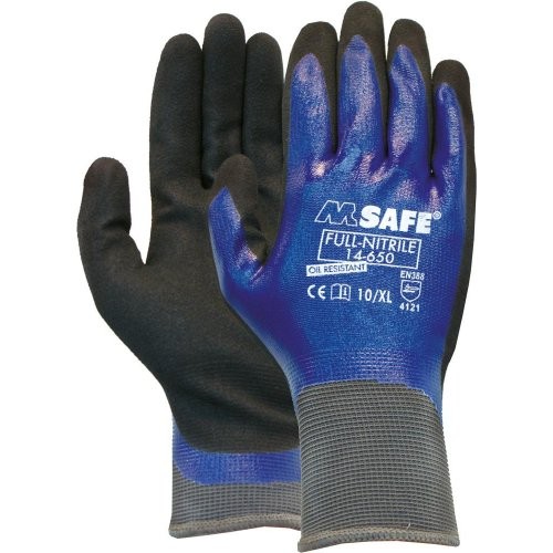 Handschuh M-Safe 14-650 Nitril vollbesch. Gr. 10