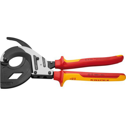 Kabelschneider VDE mit mit Ratsche und 2-Komponenten-Griffen 320mm KNIPEX