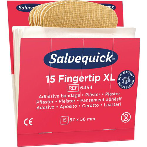 Salvequick Nachf.6x15Pfl.Fingerspitzen extra groß