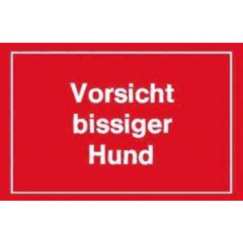 Warnschild 250x150mm Vorsicht bissiger Hund