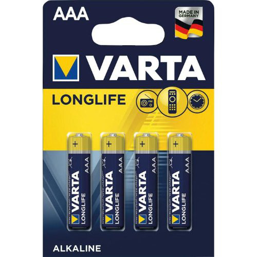 Batterie LONGLIFE AAAMicro, 4-er Bli. Varta