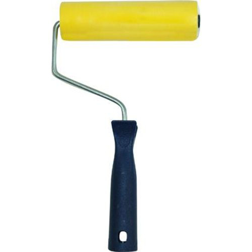 Tapetenandrückroll. PU 15cm, blau/petrol 15cm/Bügel 6 mm