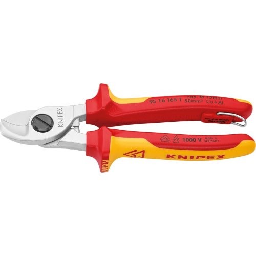 Kabelschere VDE 165mm m.Si-Öse Knipex