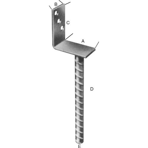 Pfostenträger tzn L-Form 75 CE