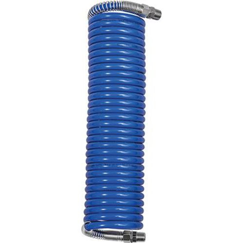 Spiralschlauch PA blau, Verschraubung+KnickschutzAG R3/8", 12x9mm, 7,5m RIEGLER