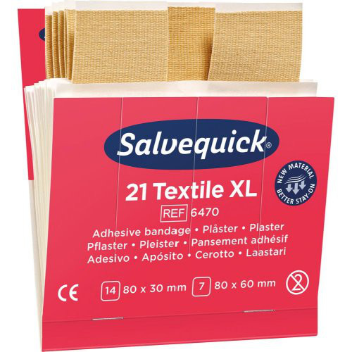 Salvequick Nachf.6x21Pfl.Textil extra groß