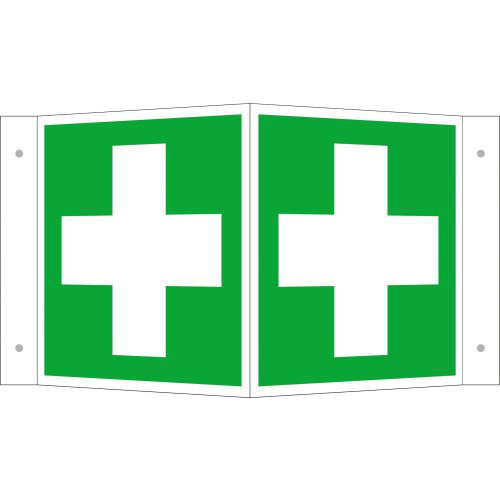 Rettungsschild Alu Erste Hilfe Wi. 200x200