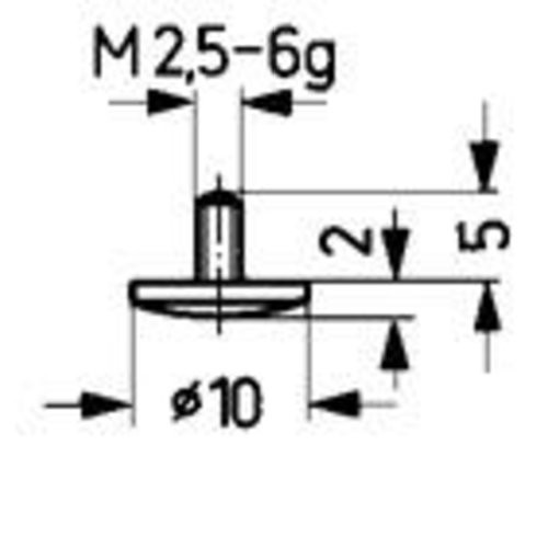 Messeinsatz Stahl Typ 12/10,0mm KÄFER