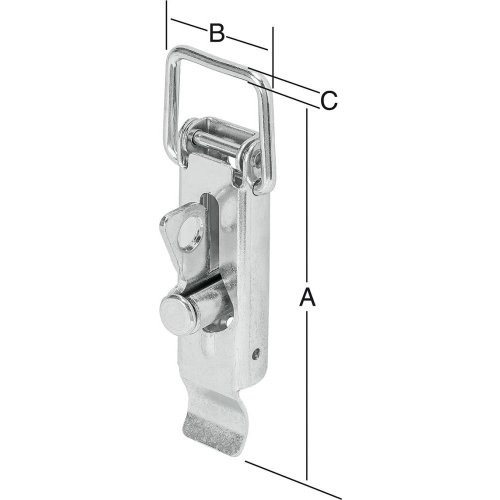 Kistenverschluss 110x37 mm verzinkt