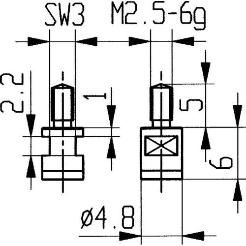 Messeinsatz HM Typ 10/ 4,8mm KÄFER