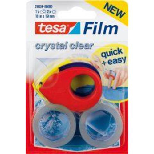 tesafilm m. Mini Abroller2Rll. 10m:19mm kristallkl