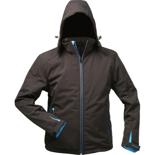 Jacke,Softshell m. KapuzeGr. M, schwarz