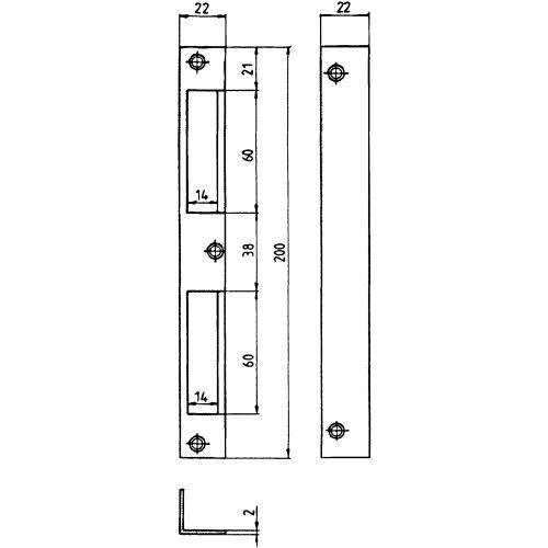 HTW Blech 22x22x200 abgerrs/ls verwendbar