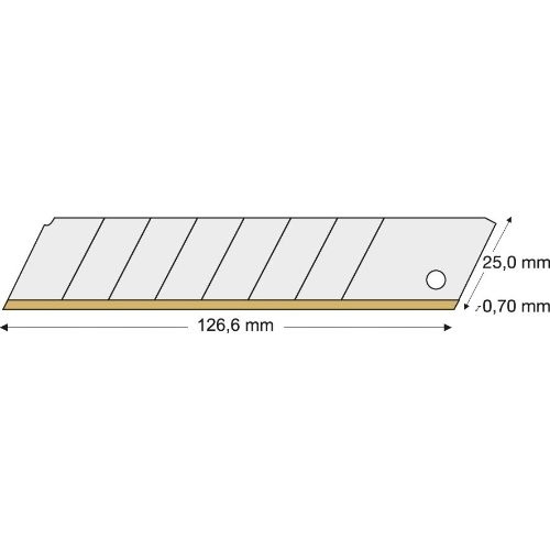 Abbrechklinge TiN 25mm Pack a 10 Stück LUTZ BLADES