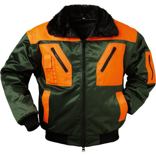 Pilotenjacke Rotdorn, Gr.2XL, grün/orange