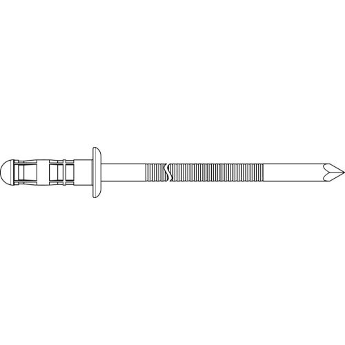 Blindniet PolyBulb Alu/Stahl Flachrundkopf 4,8x16mm GESIPA