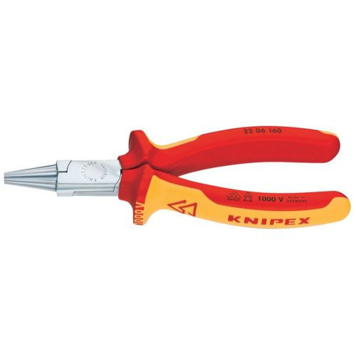 Rundzange VDE mit Mehrkomponenten-Griffen 160mm KNIPEX