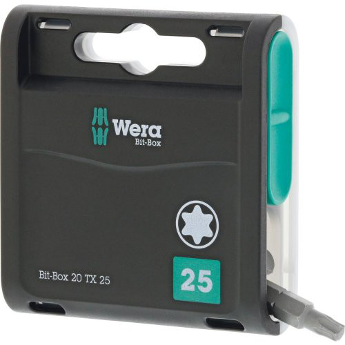 Bit-Box 20H mit 20Stück Bits T25x25mm Wera