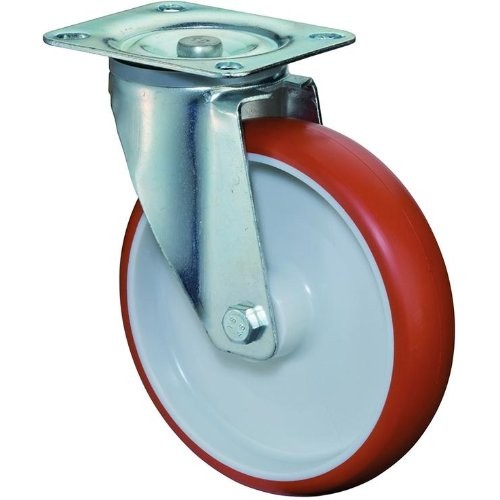 Lenkrolle rot 125 mm 150 KG