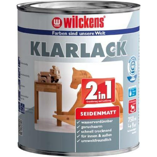 Klarlack 2in1, 375 ml seidenmatt