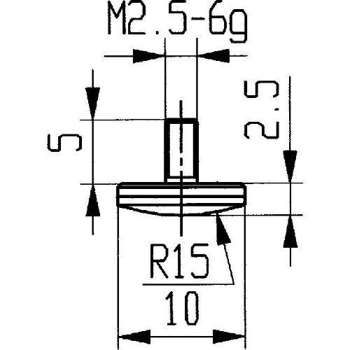 Messeinsatz HM Typ 12/10,0mm KÄFER