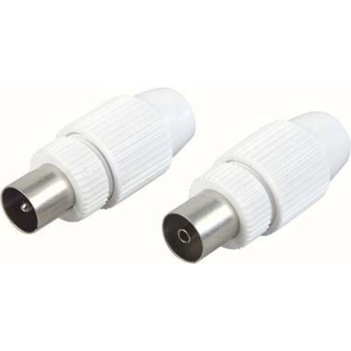 Koax-Set IEC, weiss