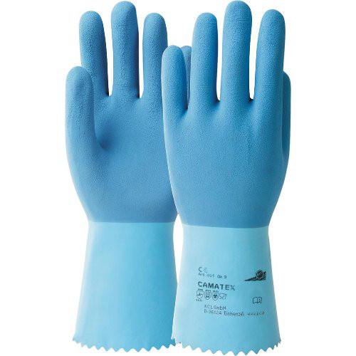 Handschuh Camatex 451, Gr. 9, blau