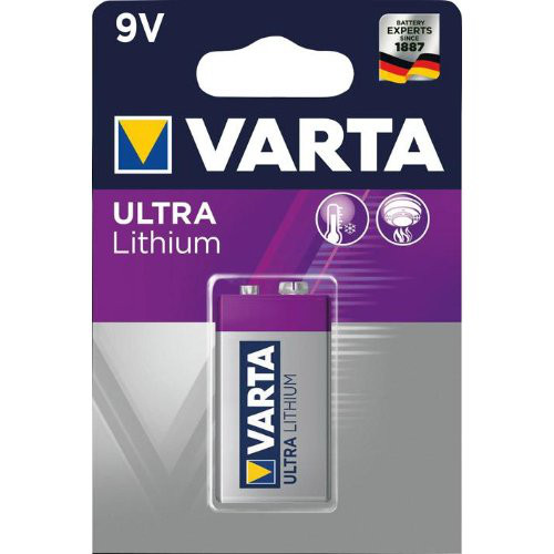 Batterie Professional Lithium 9V E-Block Blister a 1 Stück VARTA
