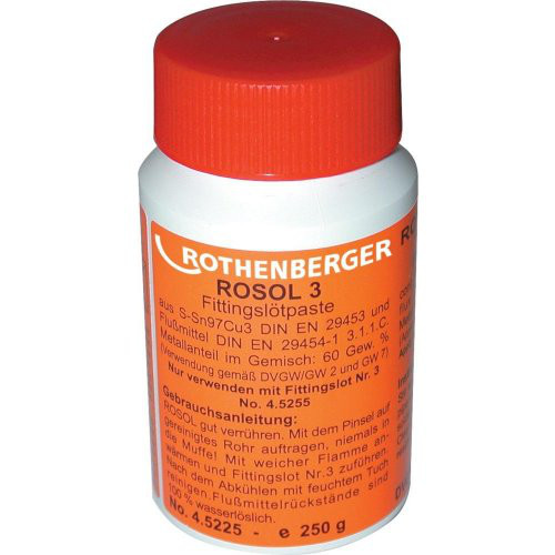 Weichlötpaste Rosol 3 250g Flasche Rothenberger