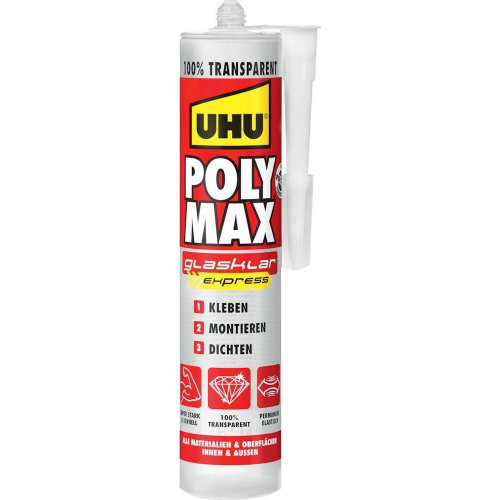 UHU POLY MAX GLASKLAR EXPRESS Kartusche 300g