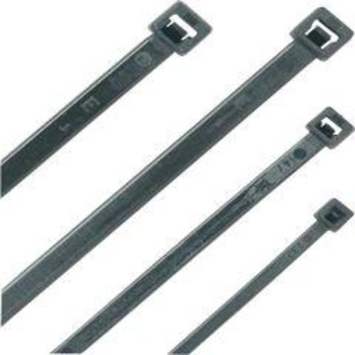 Nylon - Kabelbinder schwarz 200 X 4,8, UV-beständig, 100 St. SB