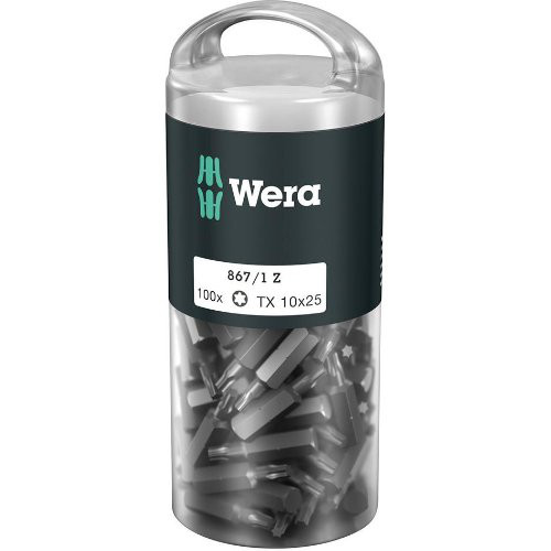 Bit 1/4" DIN3126E6,3 T10x25mm Pack zu 100StückWera