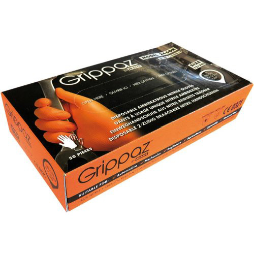 Handschuh Grippaz,Gr. L, schwarz(Box a 50 Stück)