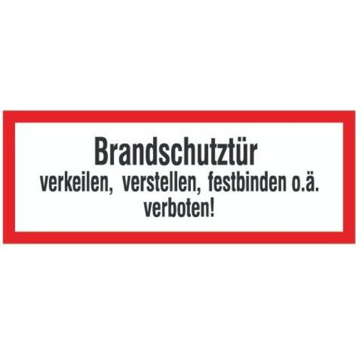 Brandschutztür verkeilen PVC-Folie, selbstklebend