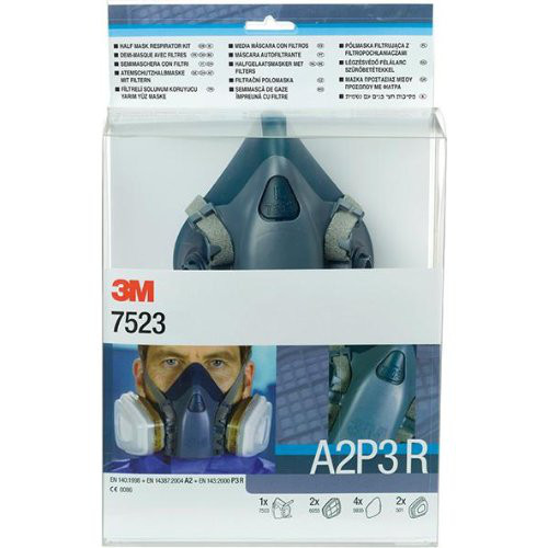 Maskenset 7523M mit Maske 7502, Filter A2P3R