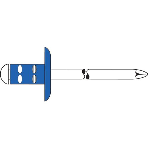 Mehrbereichs-Blindniet Stahl/Stahl Großkopf 4x13mm GESIPA