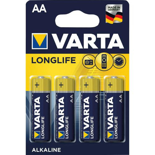 Batterie LONGLIFE AA Mignon, 4-er Bli. Varta